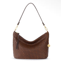 The Sak | Juniper Small Hobo Woven-Mahogany Cognac Woven