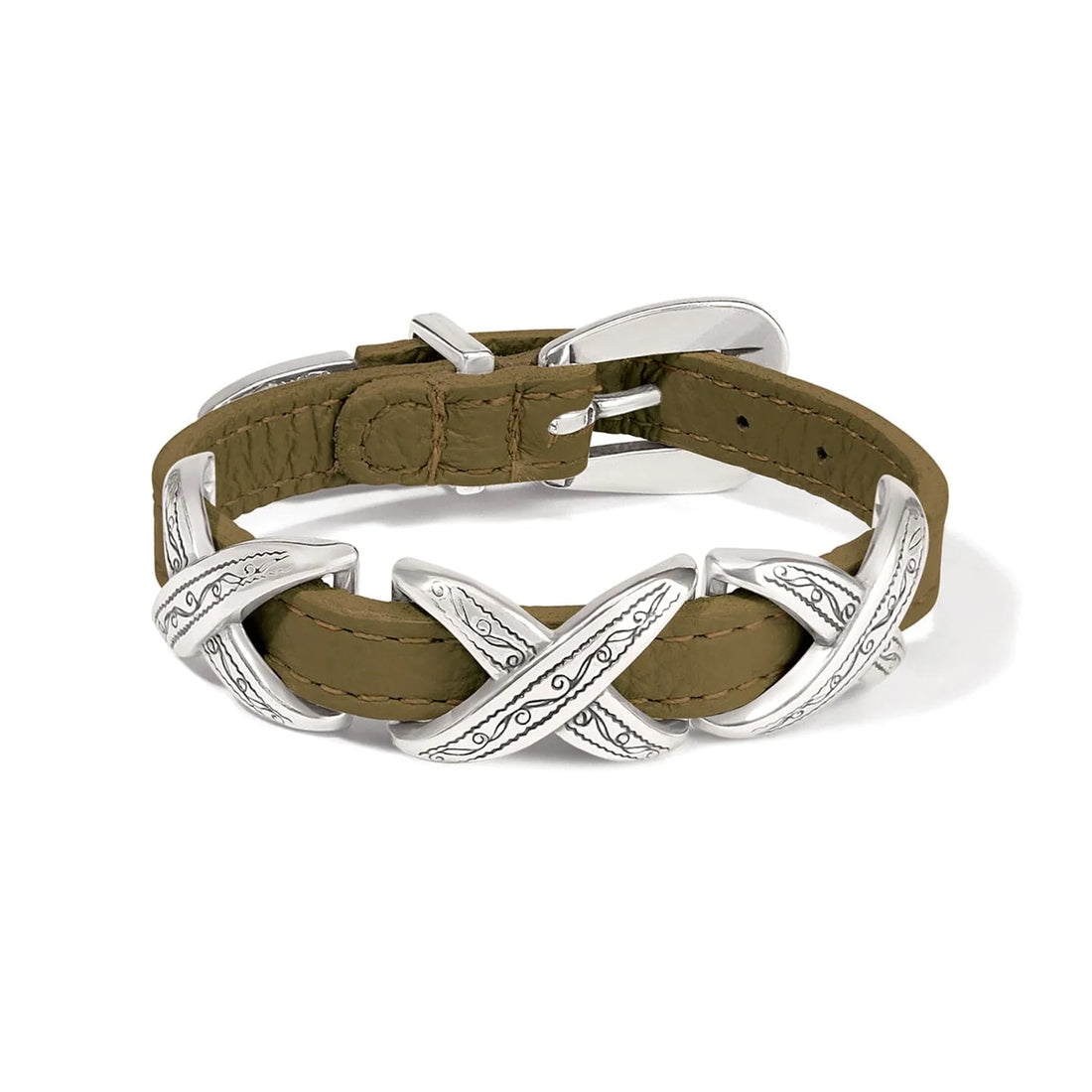 Brighton | Kriss Kross Etched Bandit Bracelet-7 Colors