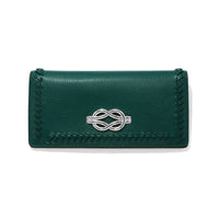 Brighton | Interlok Harmony Slim Folio-Jewel Green
