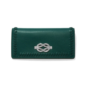 Brighton | Interlok Harmony Slim Folio-Jewel Green