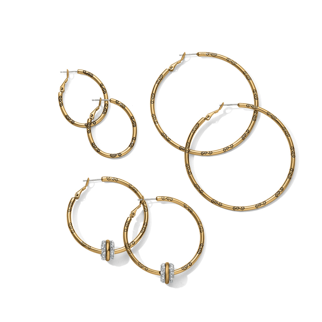 Brighton | Large Hoop Charm Earring-Gold