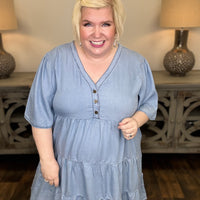 Just A Matter Of Time Curvy Tunic Dress
