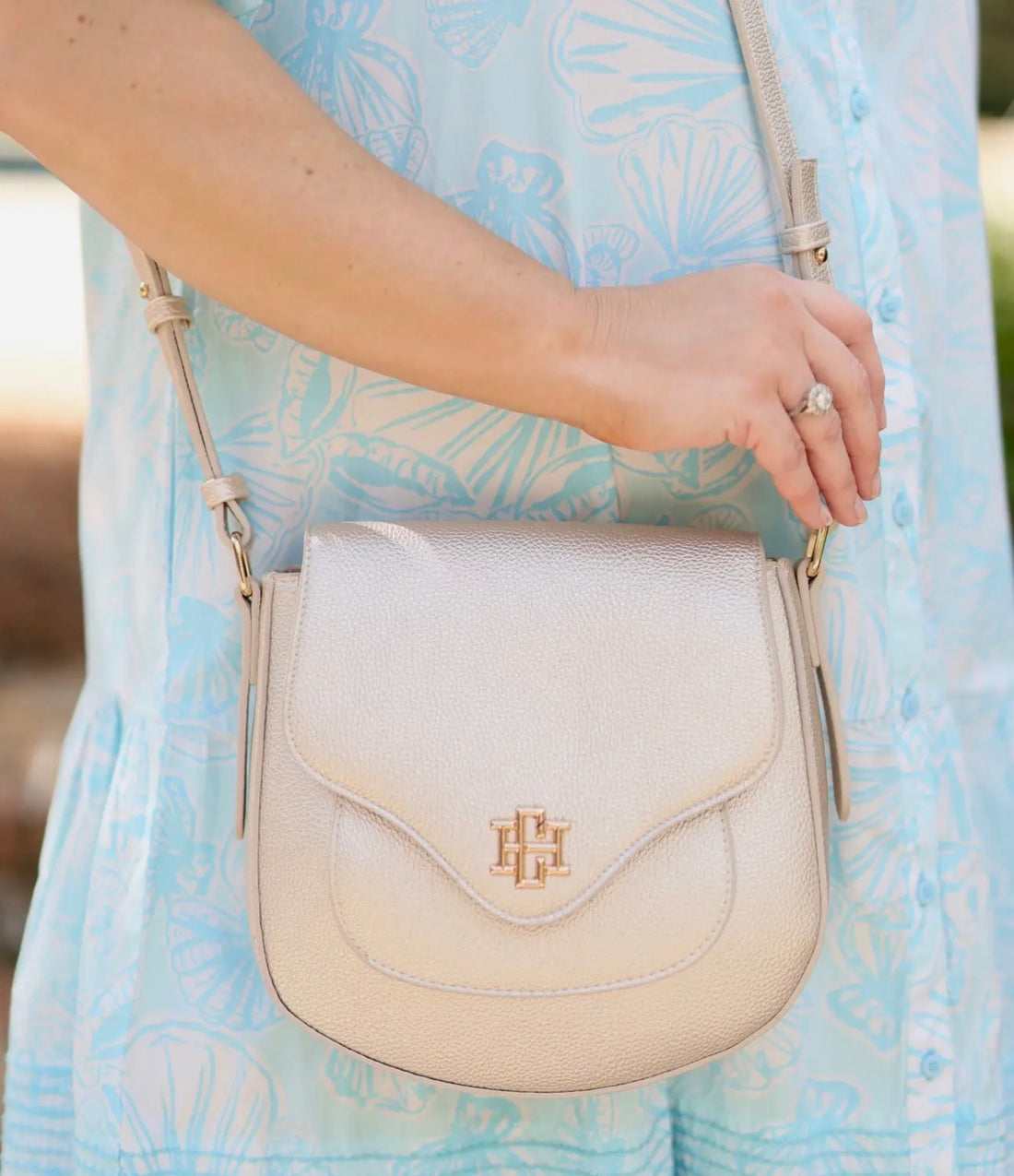 Caroline Hill | Sasha Handbag-Pearl