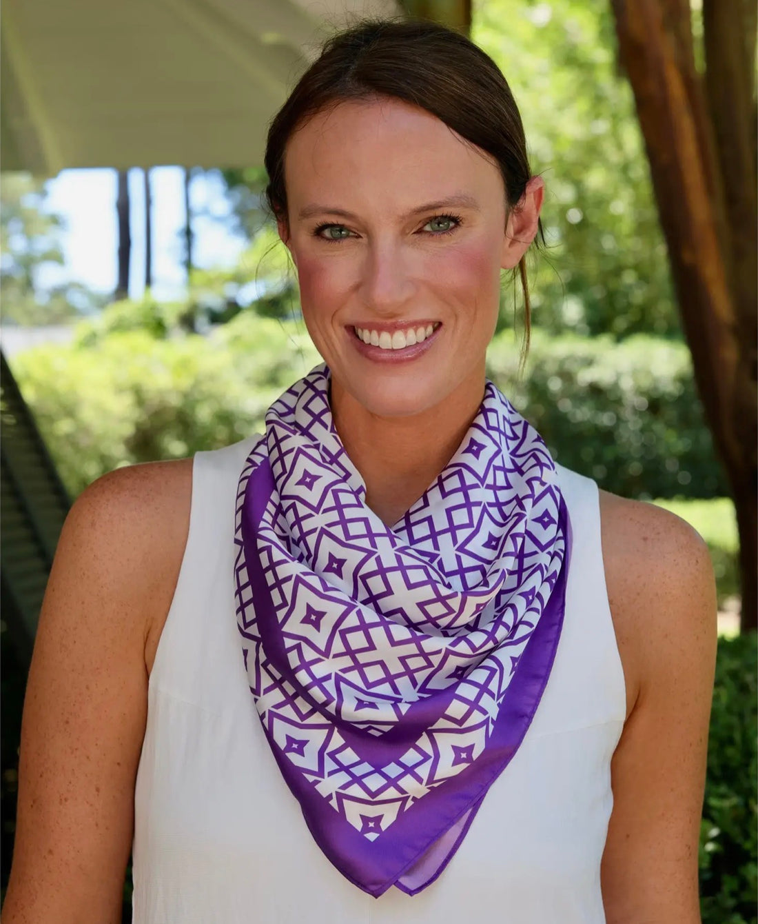 Caroline Hill | Langston Scarf-Purple