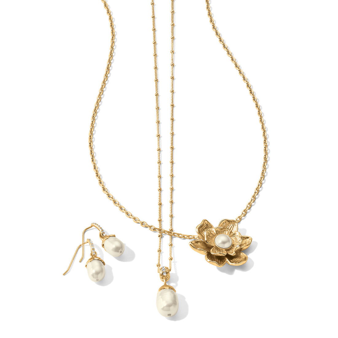 Brighton | Everbloom Pearl Drop Necklace