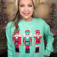 Nutcracker Appliqué Sweatshirt