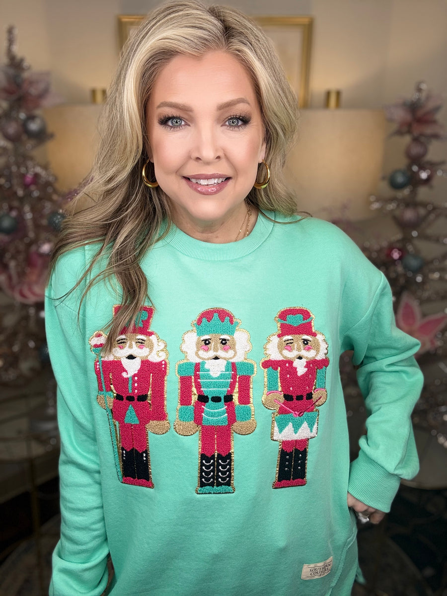 Nutcracker Appliqué Sweatshirt