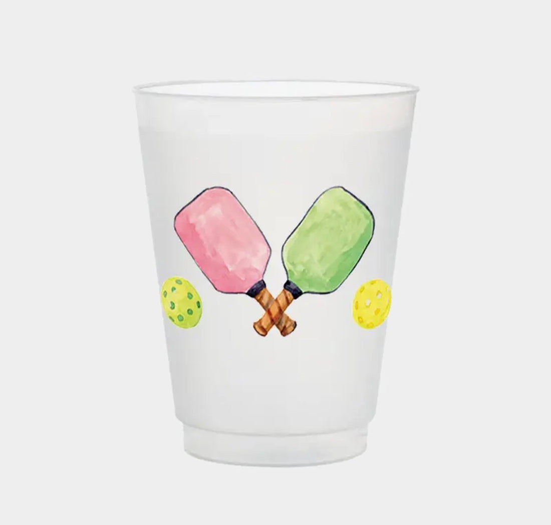 Pickleball Frosted Cups | Set of 8
