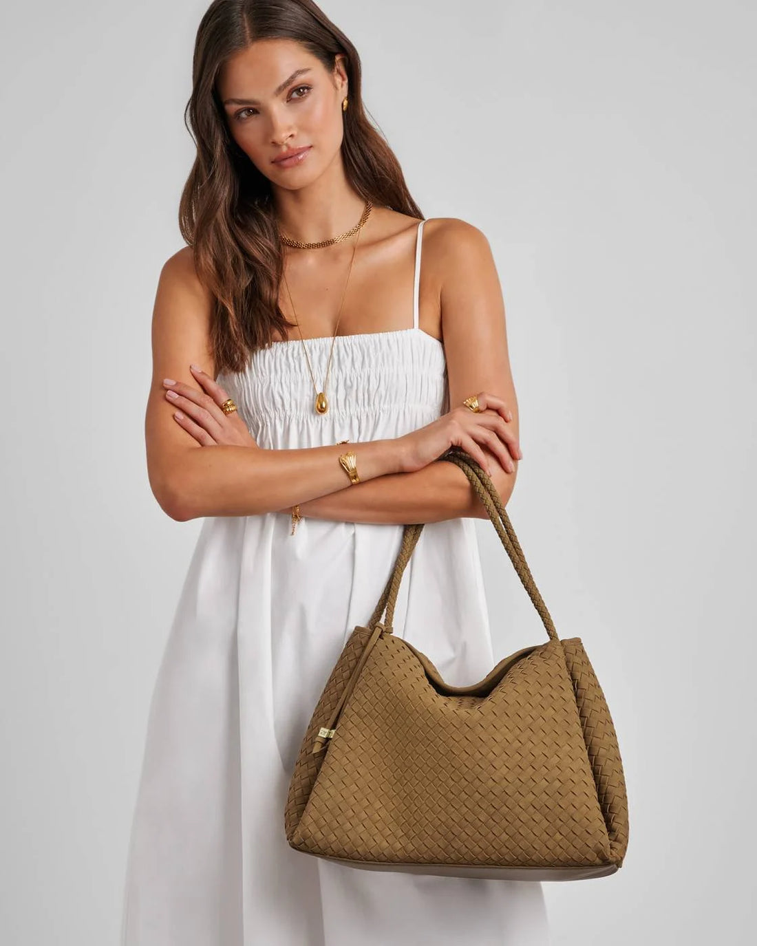 Katie Loxton | Nova Hand Woven Large Shoulder Bag