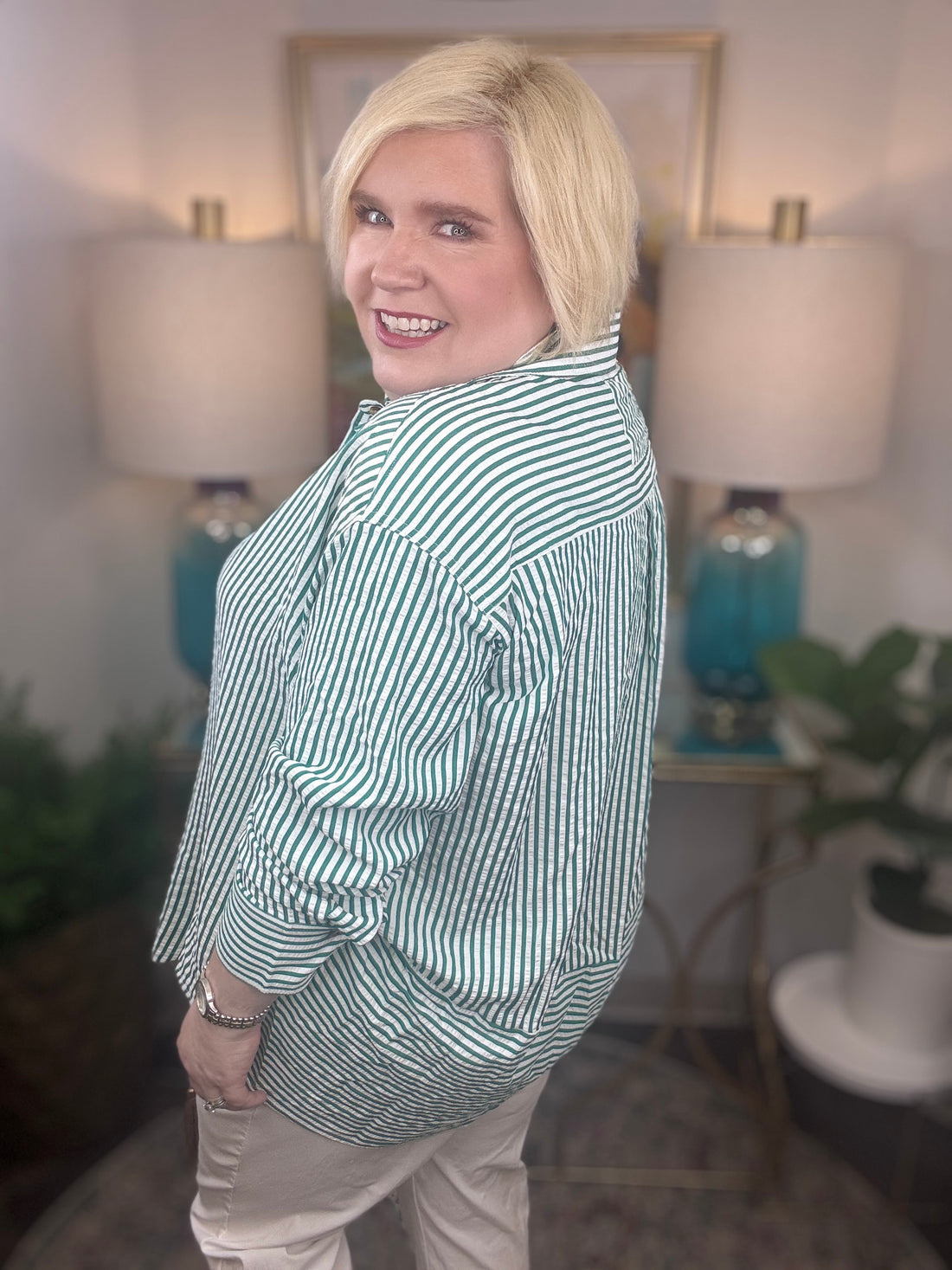 Momma Said Curvy Top-Green