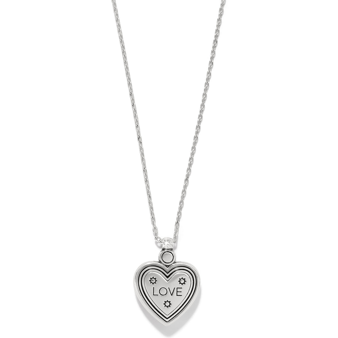 Brighton | Mosaic Heart Two Tone Petite Necklace