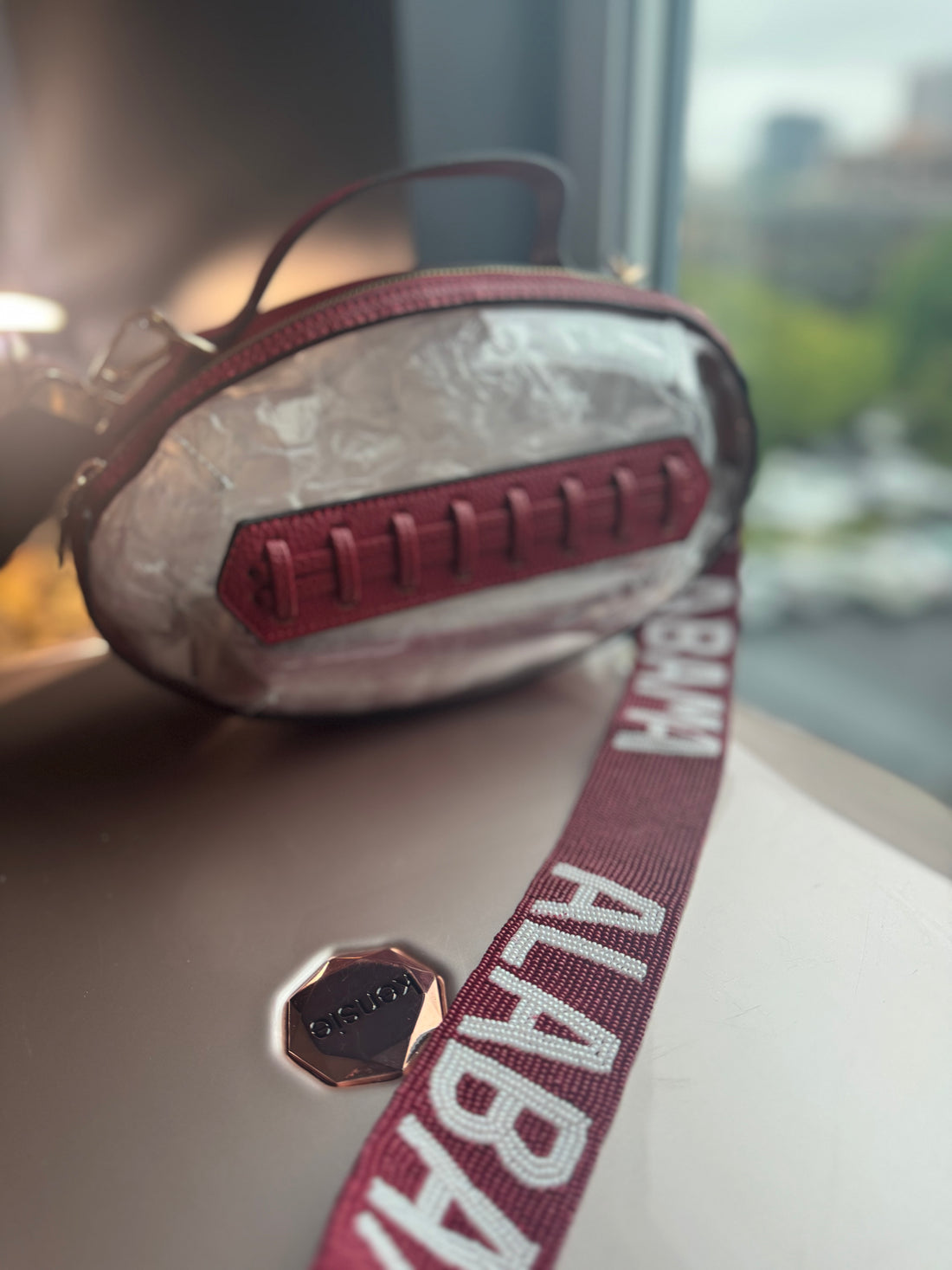 Clear Football Purse