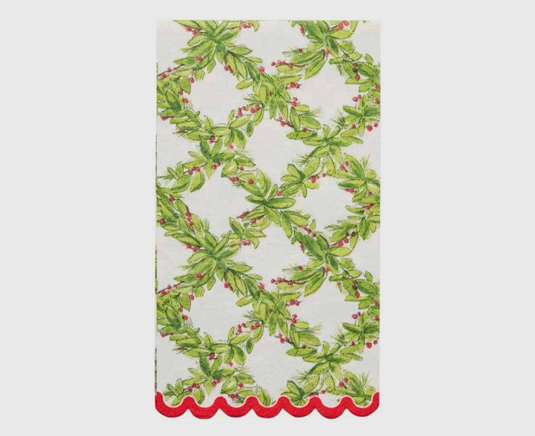 Sophistiplate Guest Towels-Holly Berry