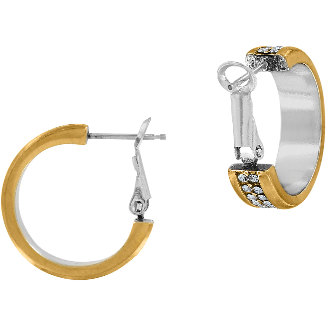 Brighton | Meridian 2 Tone Hoops with crystals