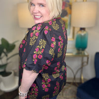 Night Bloom Curvy Top