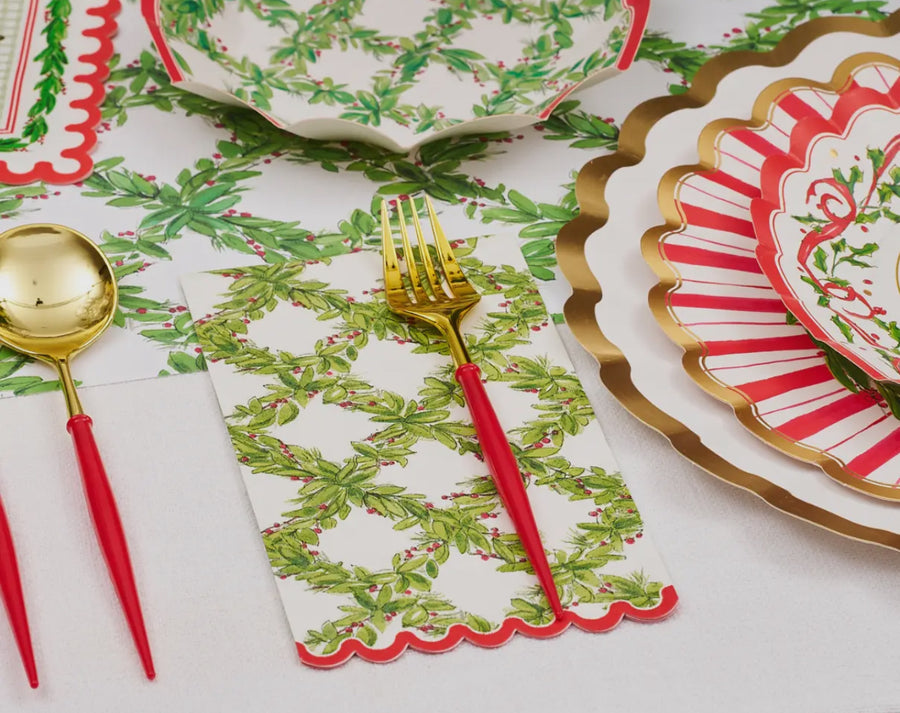 Sophistiplate Guest Towels-Holly Berry