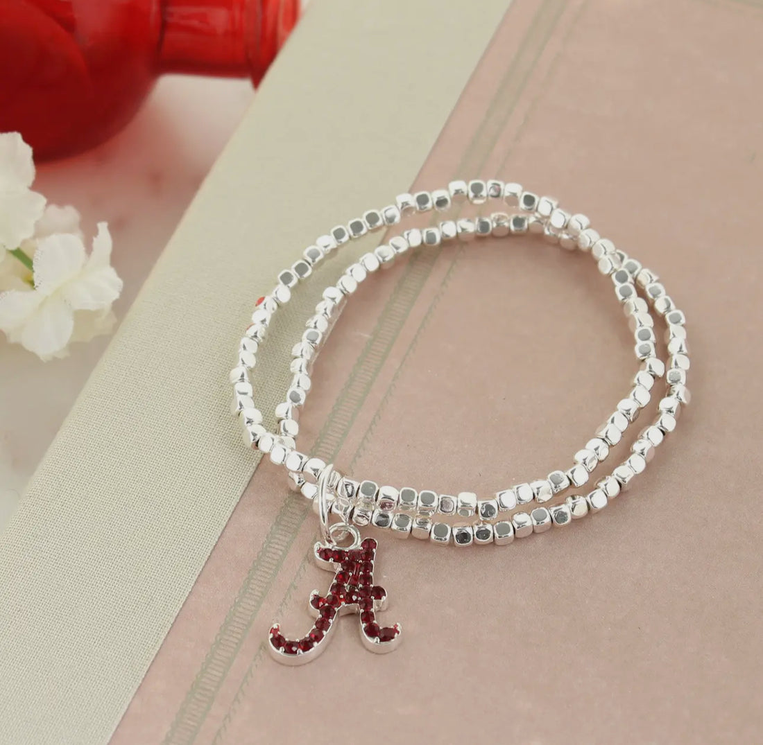 Crystal Logo Stretch Bracelet