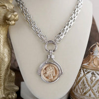 Gilded Keepsake Coin Necklace