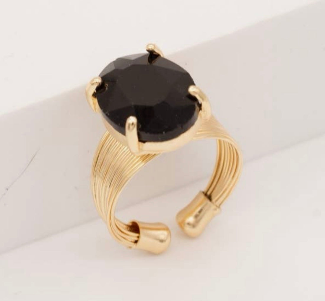 Oval Sparkle Ring