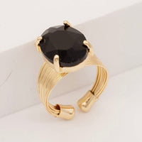 Oval Sparkle Ring