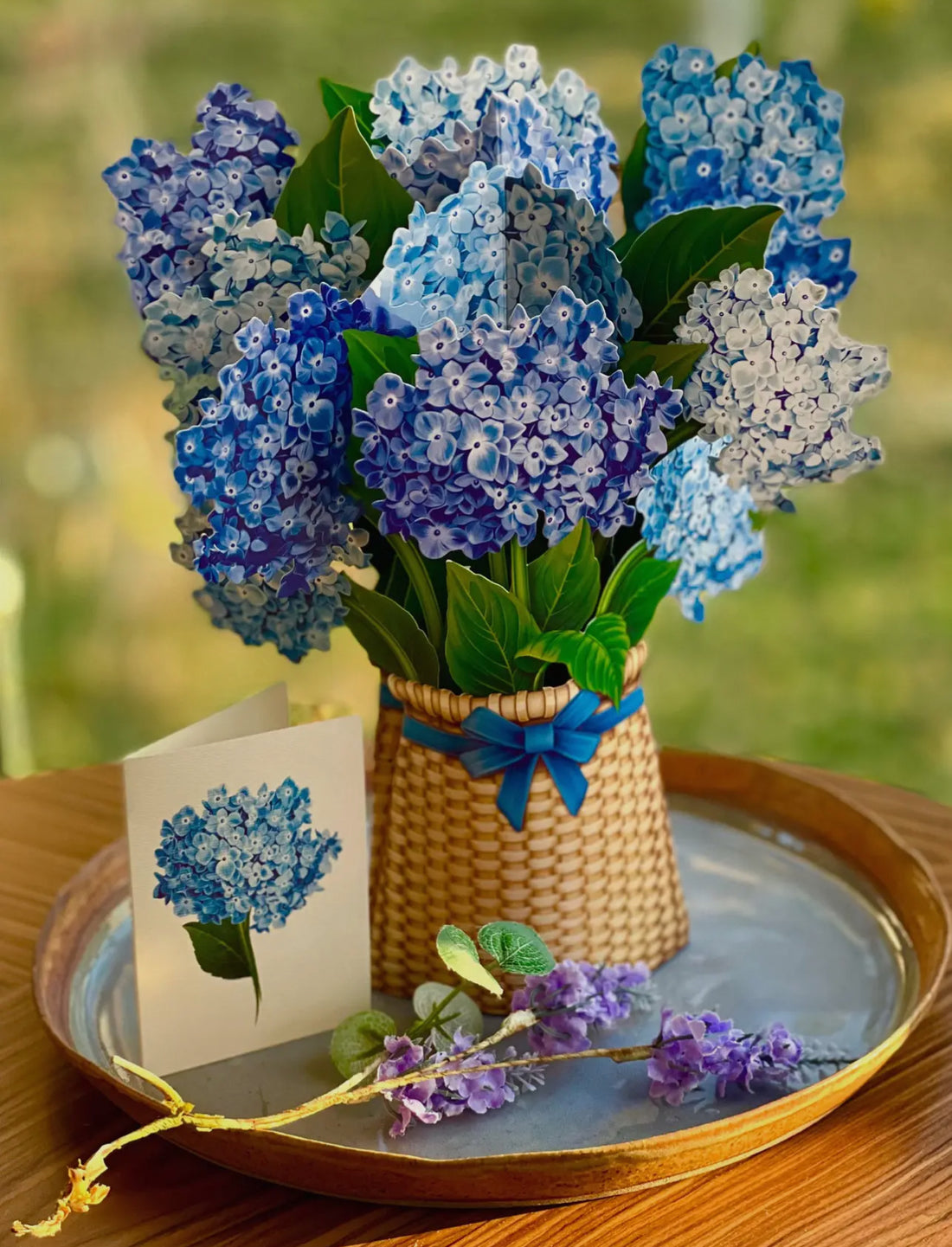 Nantucket Hydrangeas Pop Up Card