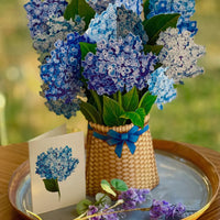 Nantucket Hydrangeas Pop Up Card