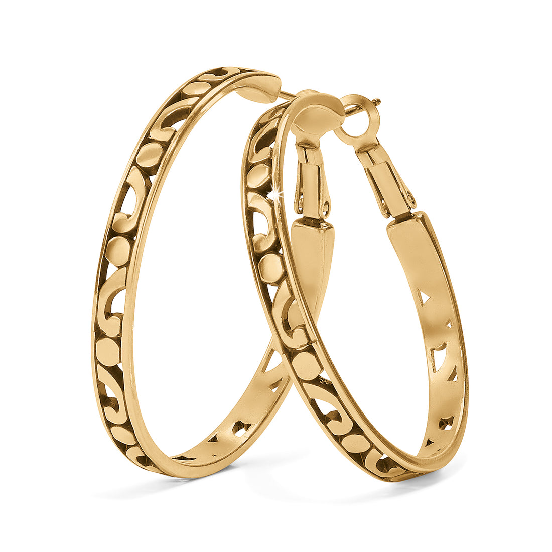 Brighton | Contempo Large Hoop Earrings-Gold