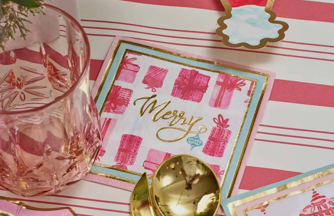 Sophistiplate Cocktail Napkins-Jolly Holiday