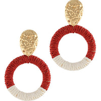 Spectator Raffia Earrings-4 Colors