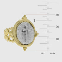 Susan Shaw | Two Tone Cross Adjustable Ring