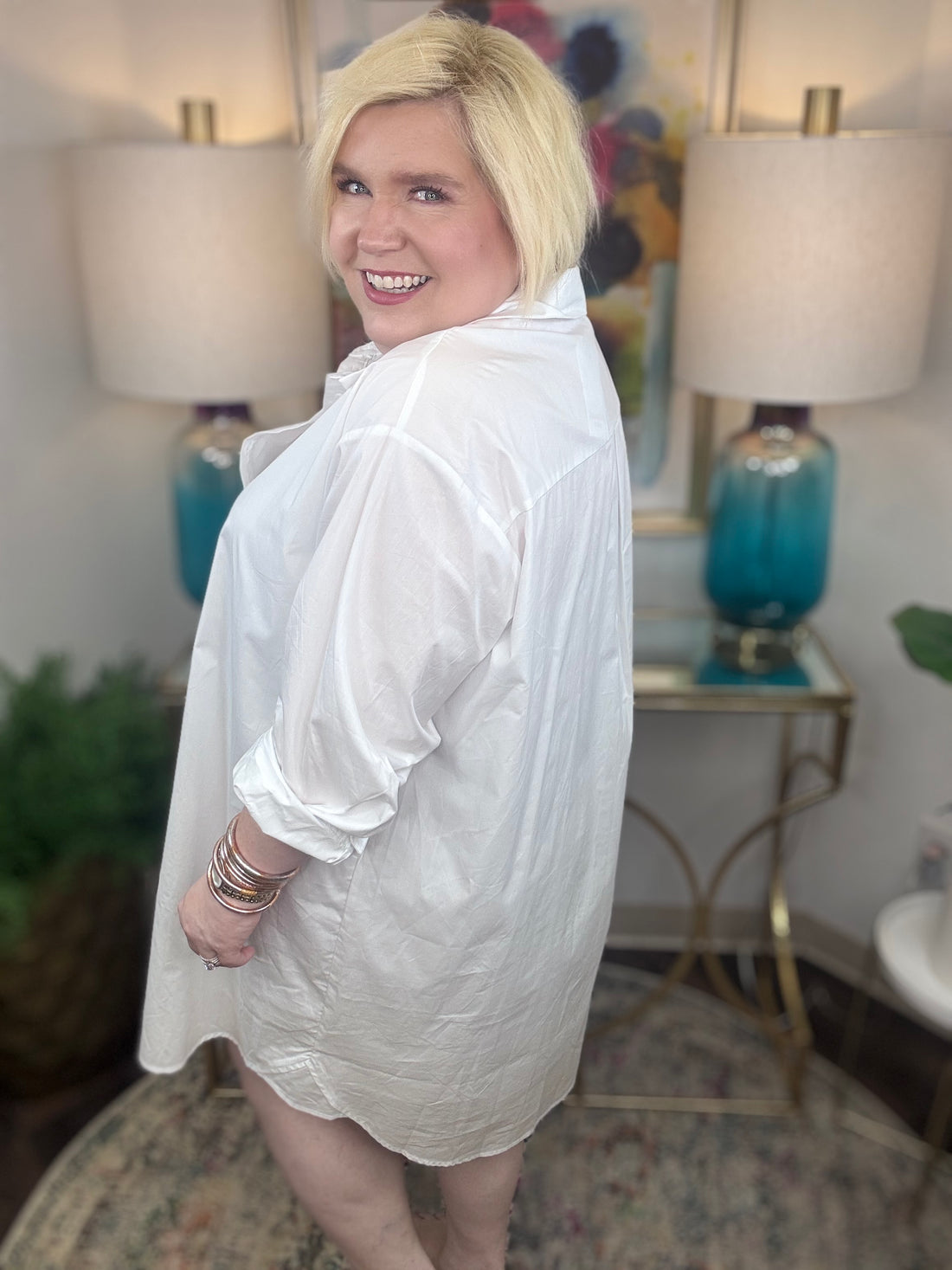 Kaira Poplin Shirt Dress