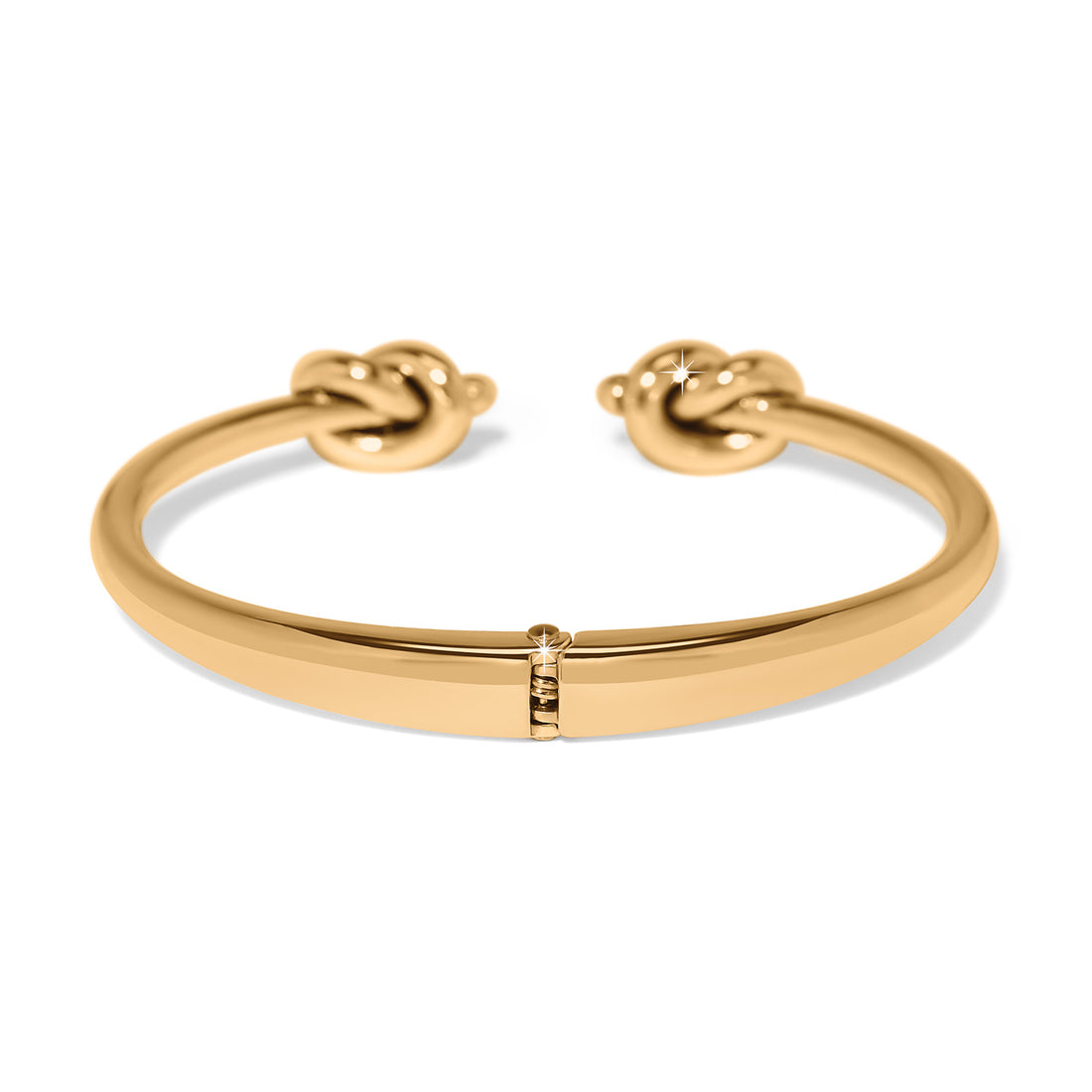Brighton | Interlok Single Knot Open Hinge Bangle-Gold