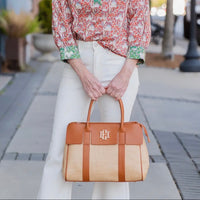 Caroline Hill | Augusta Handbag-Natural Saddle