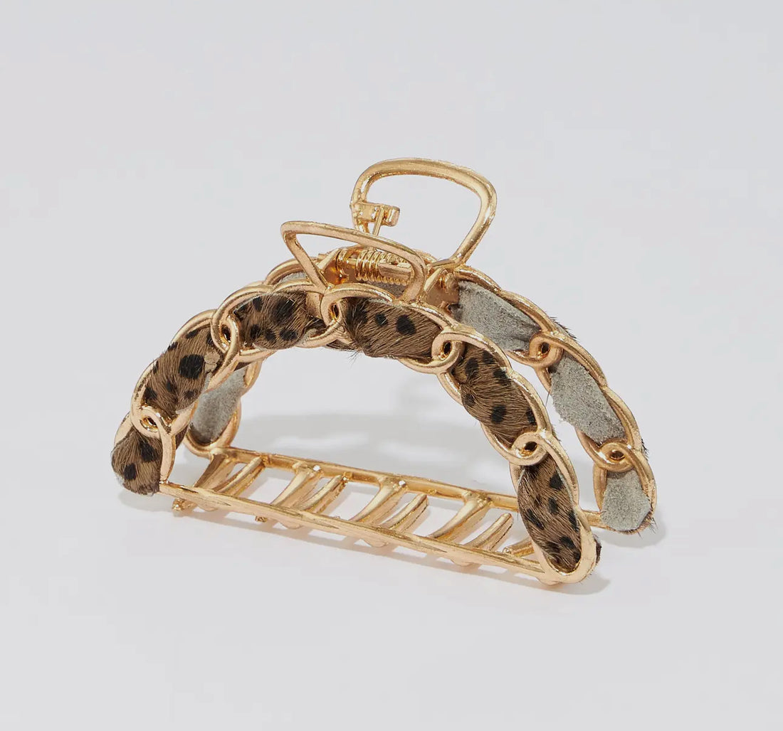 Animal Print Hair Clip-3 Colors