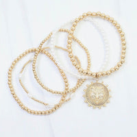 Caroline Hill | Carmen Coin Bracelet Set-Tiger