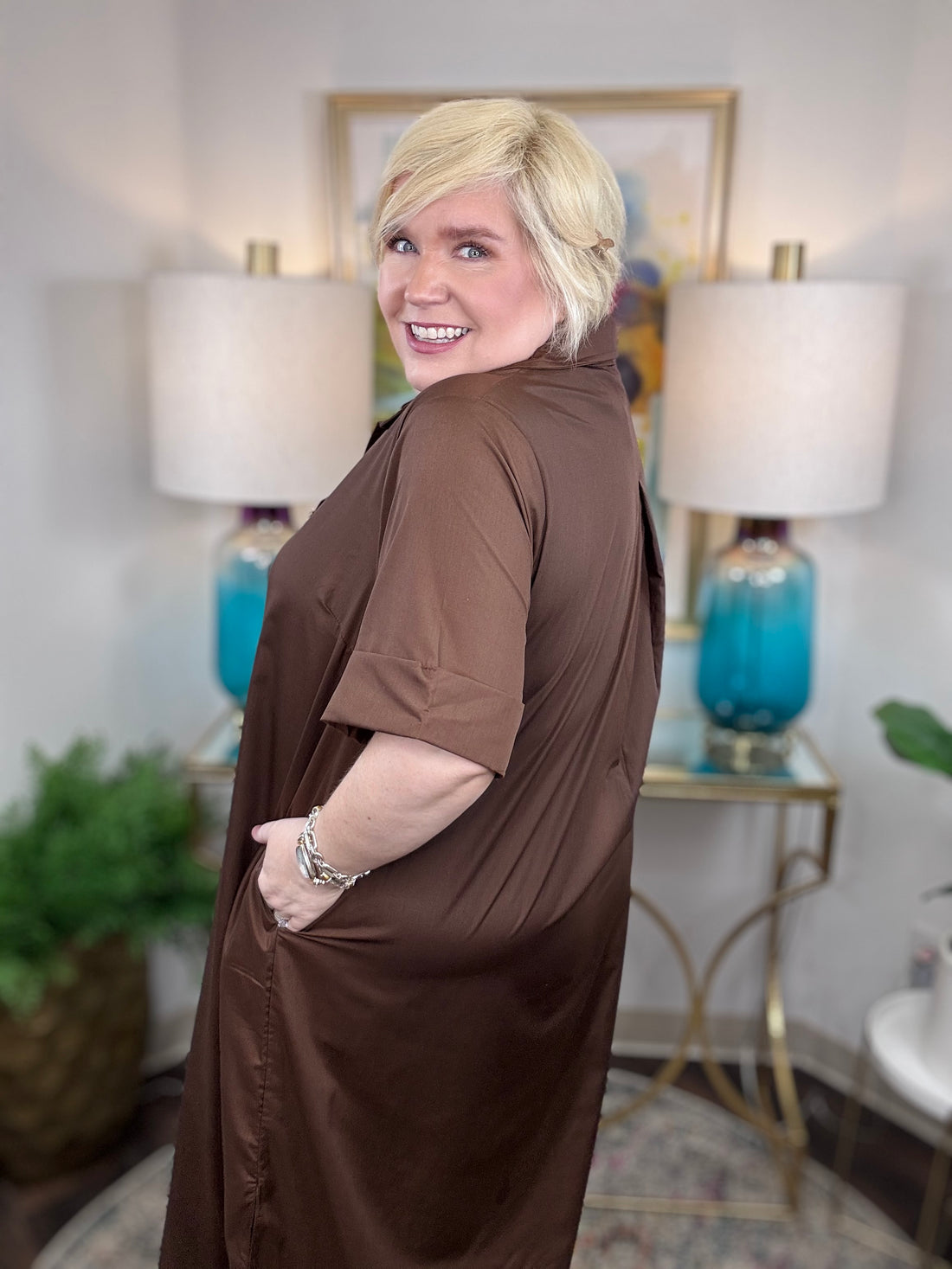 Charmed Life Dress-Chocolate