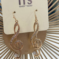 Treble Clef Earrings