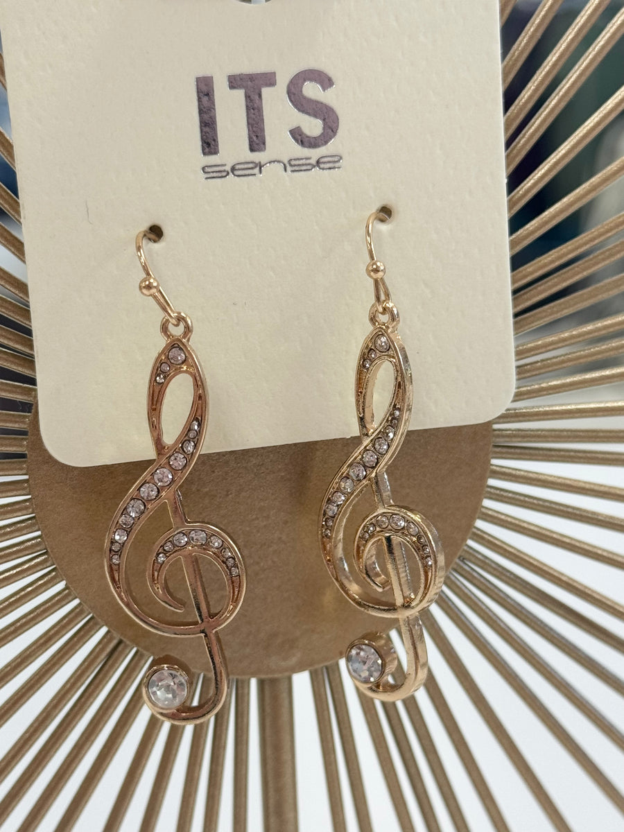 Treble Clef Earrings