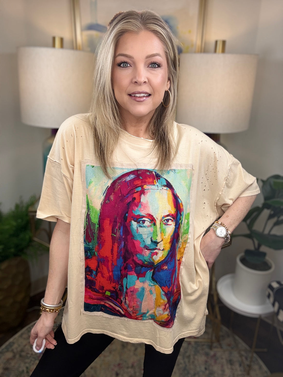 Famous Smile Top-Oversized Fit