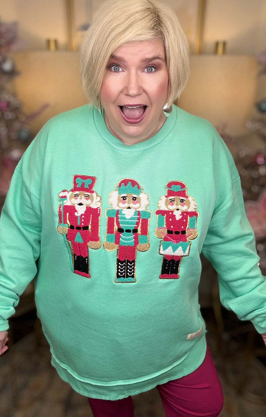 Nutcracker Appliqué Sweatshirt