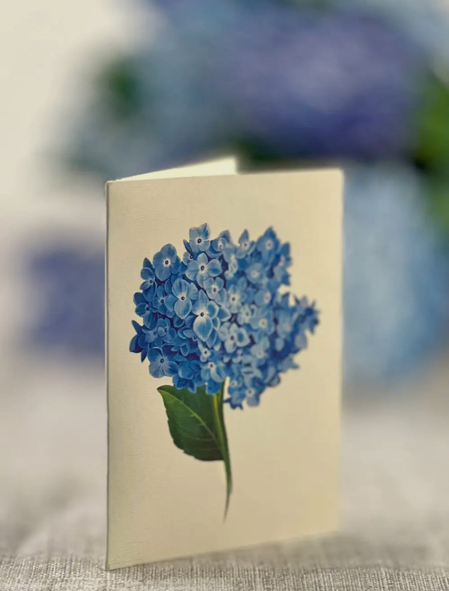 Nantucket Hydrangeas Pop Up Card