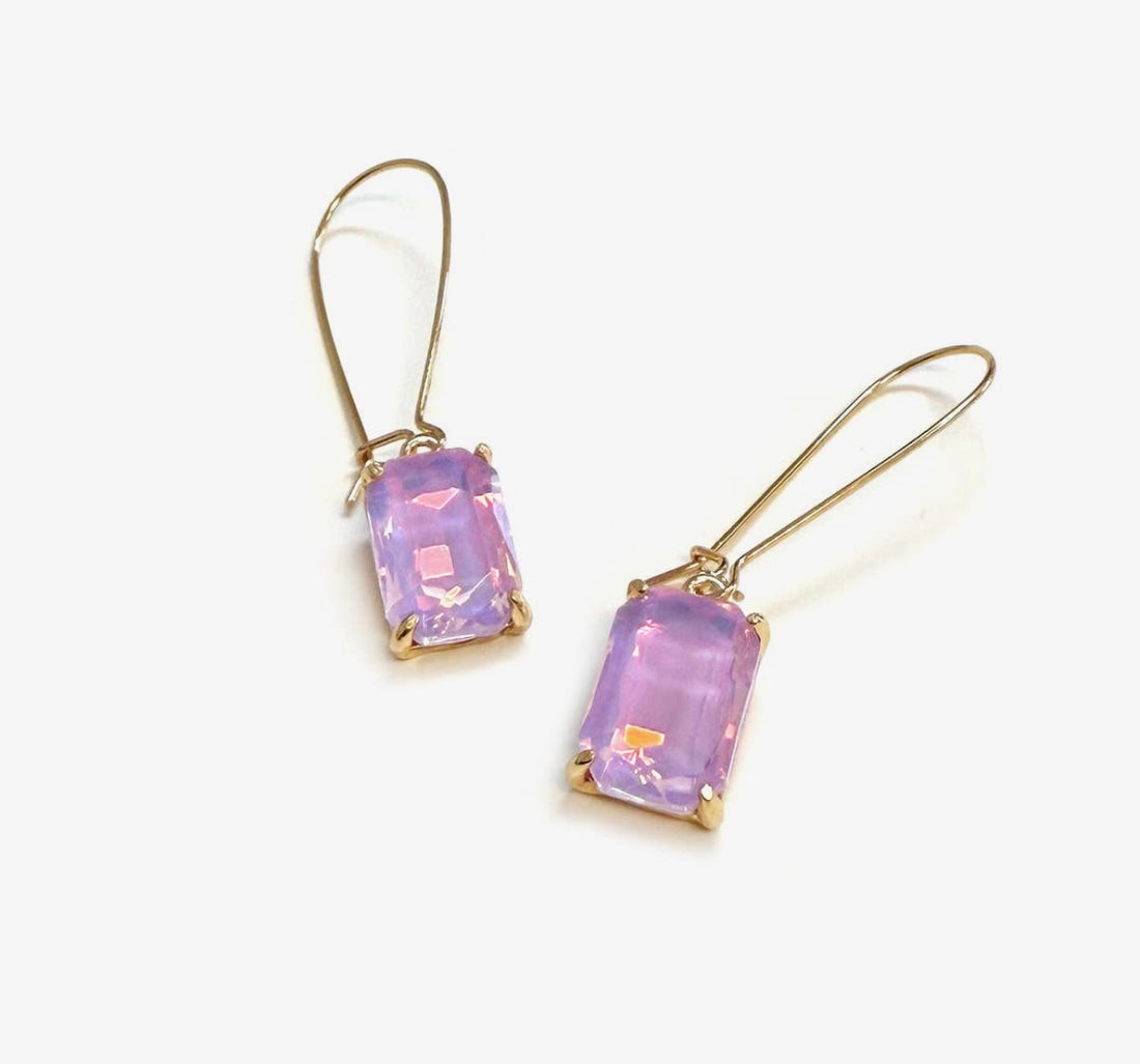 Rectangle Sparkle Earrings-6 Colors