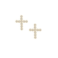 Natalie Wood | Legacy Cross Stud Earrings-Gold