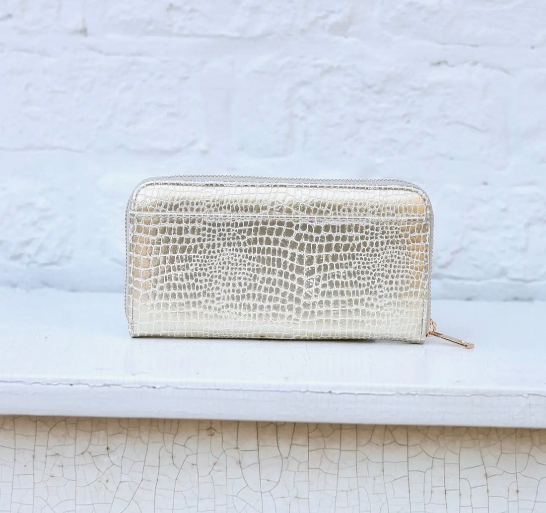Caroline Hill | Penelope Wallet-Gold EC