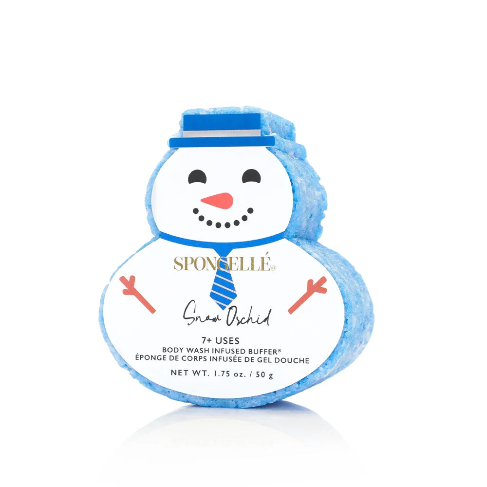 Spongelle Snow Orchid Snowman Buffer
