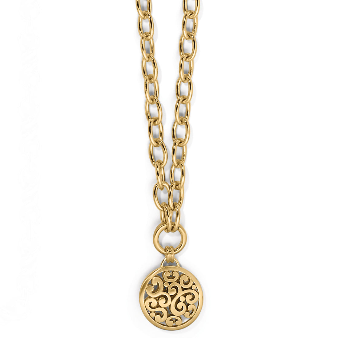 Brighton | Contempo Medallion Charm Necklace-Gold