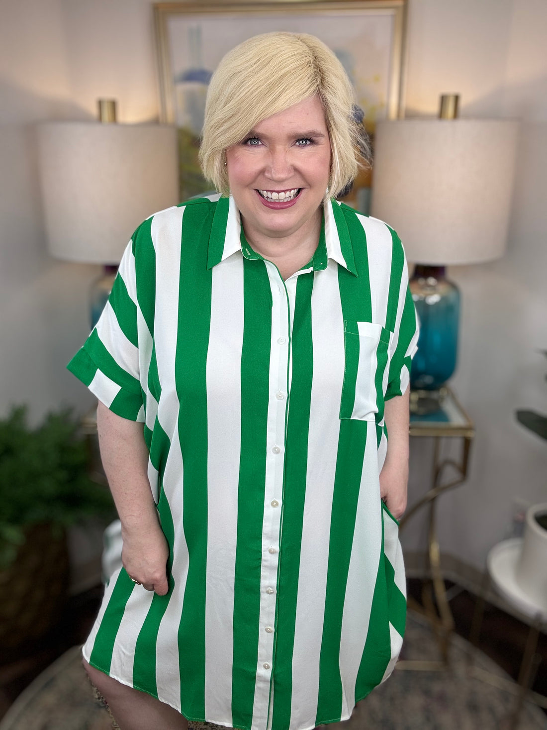 True Stripes Curvy Dress-2 Colors!
