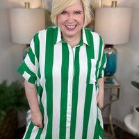 True Stripes Curvy Dress-2 Colors!