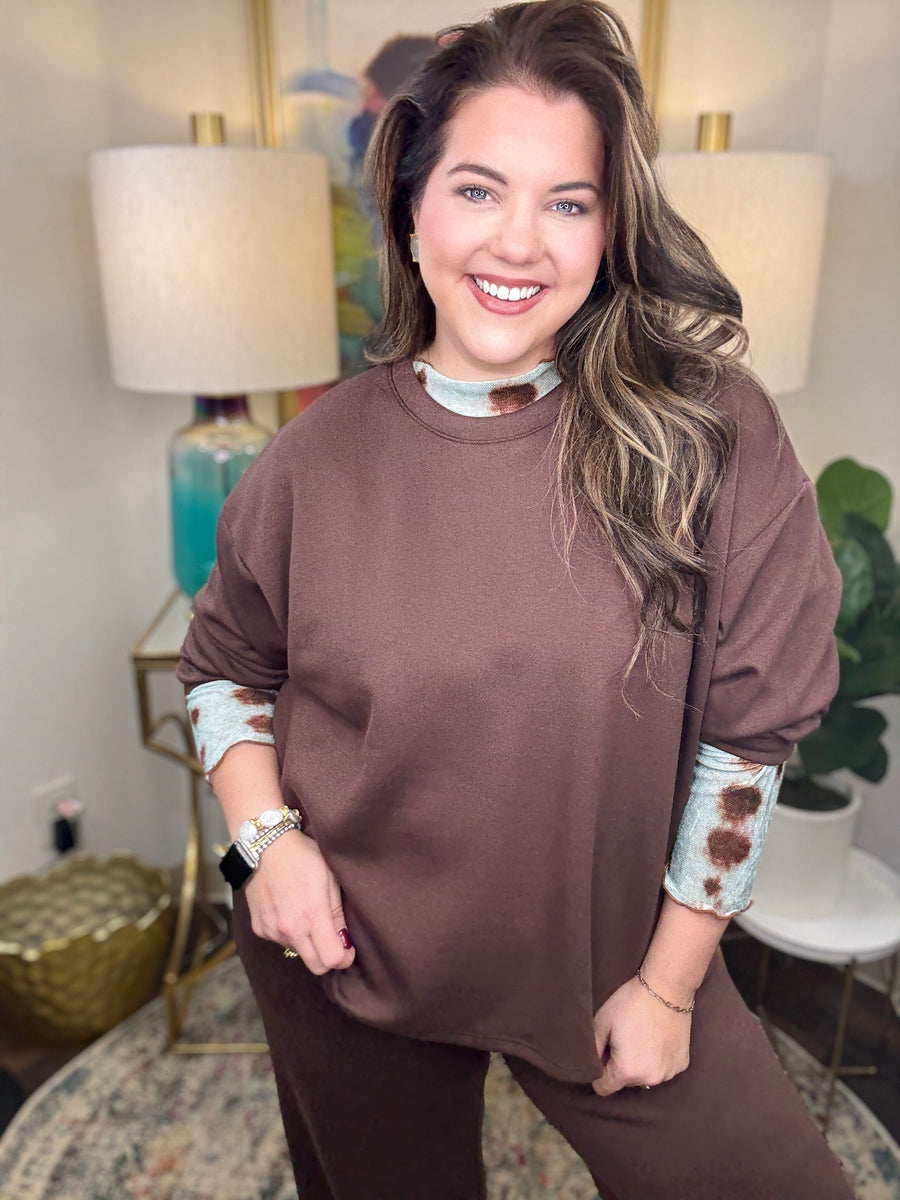 Dotted Line Layering Shirt-S-3X, 2 Colors!