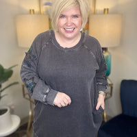 Stargazing Curvy Sweatshirt Dress